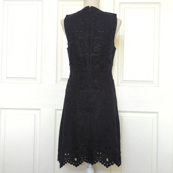 Theory Jemion Eyelet Black Dress - Picture 9 of 11